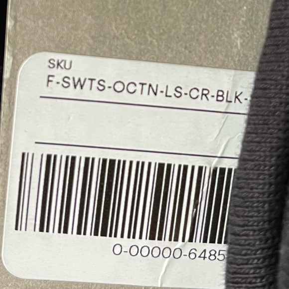 Everlane The Track Oversized Crew Sweatshirt Black Size Small Medium XLarge - Picture 5 of 7